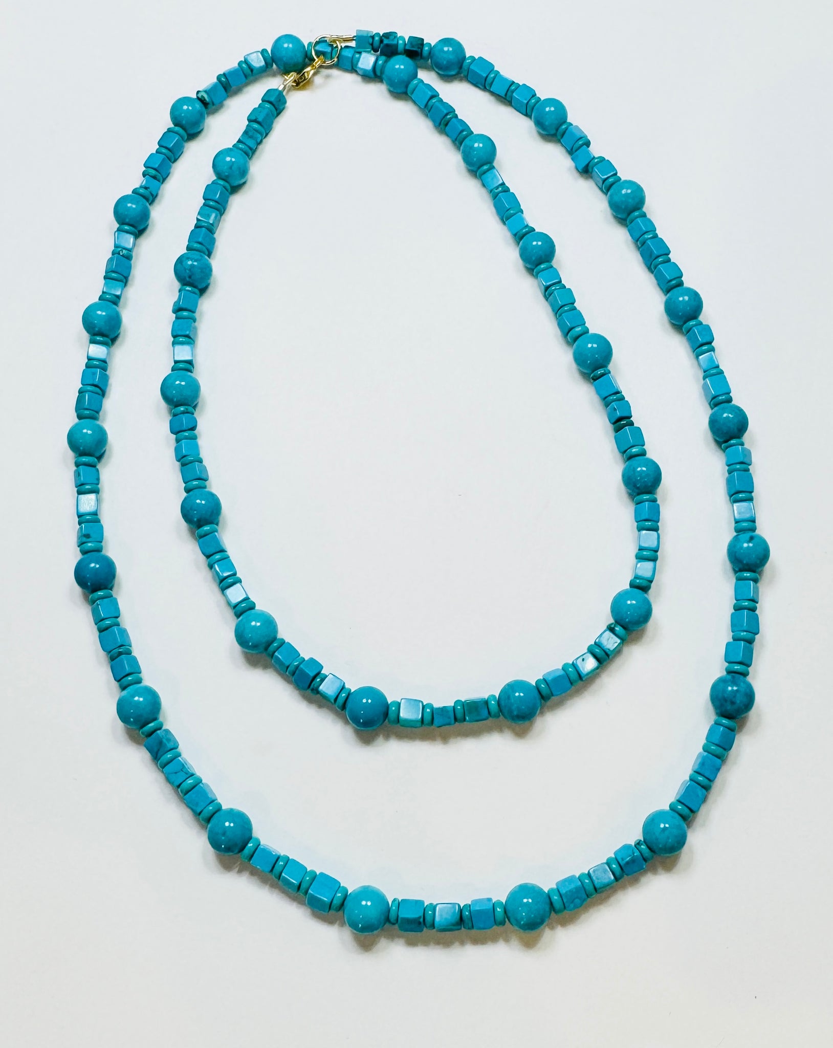 turquoise layering necklace