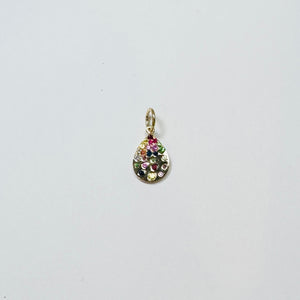 confetti teardrop pendant