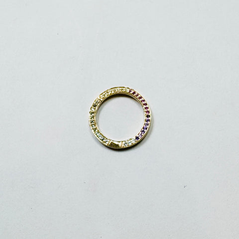 multi colored sapphire connector, 15 mm