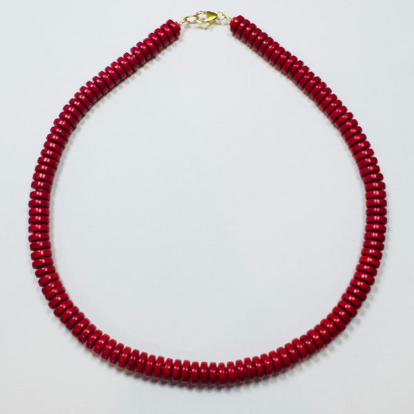 cherry red barrel candy necklace