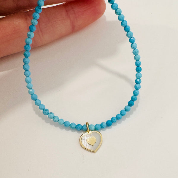 heart charm necklace