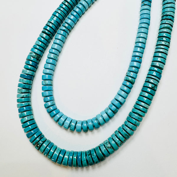 turquoise barrel candy necklace