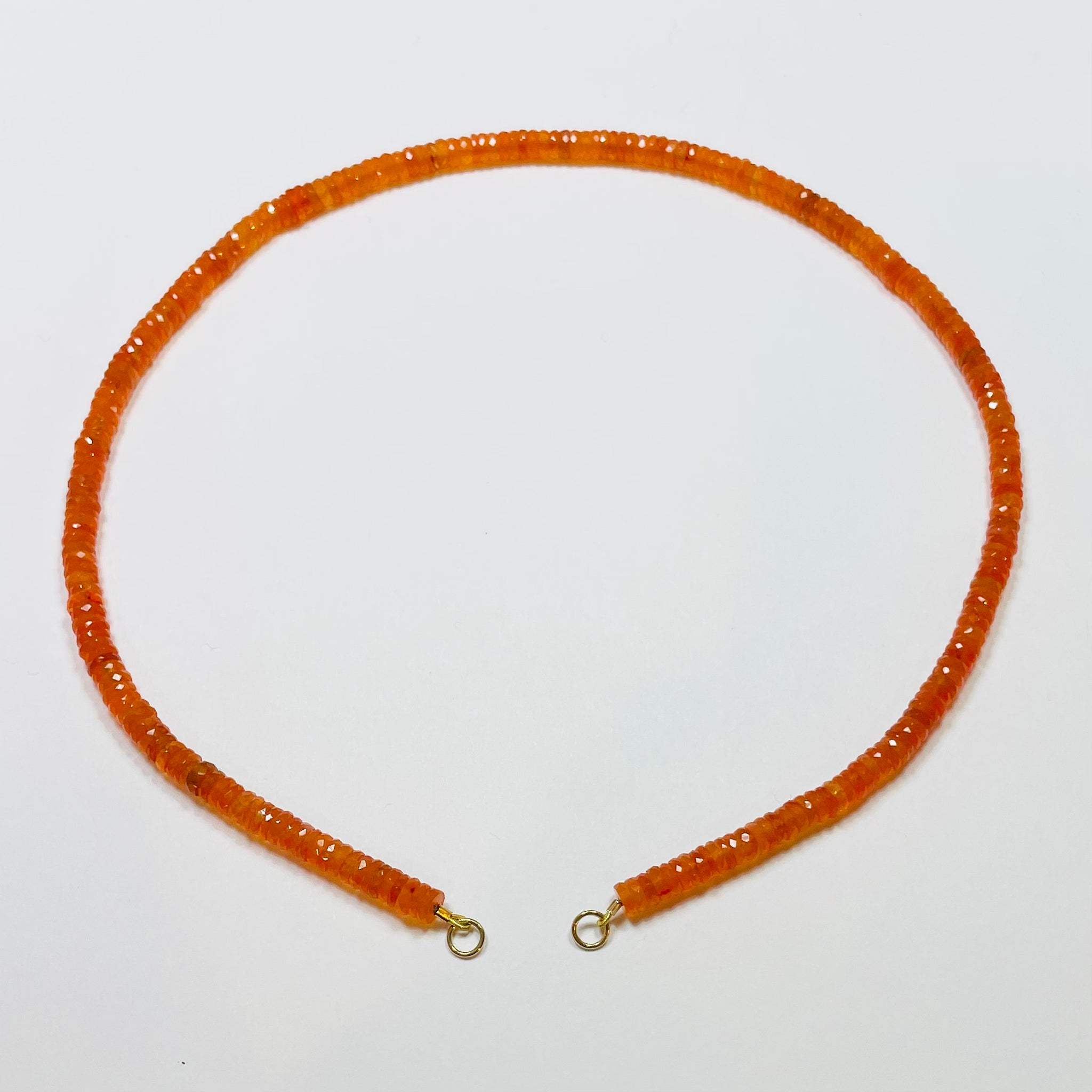 CUSTOMIZABLE orange carnelian strand