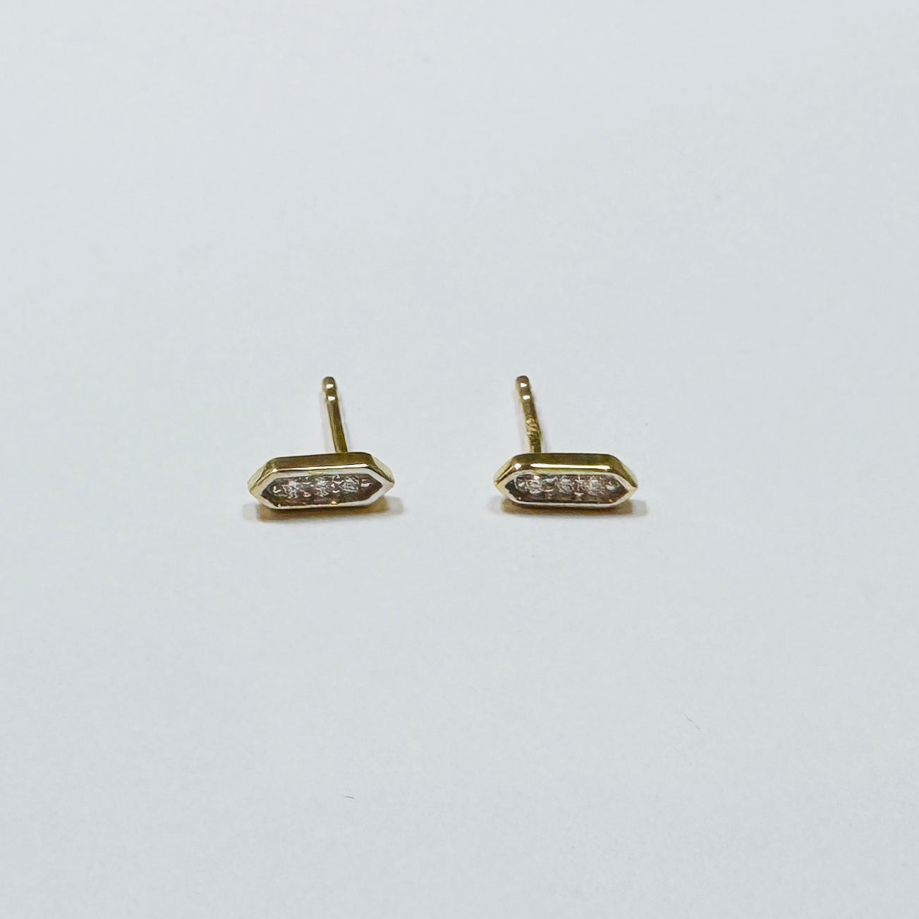 marquise diamond bar studs