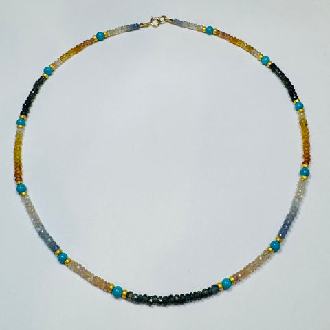 Caribbean sunset necklace