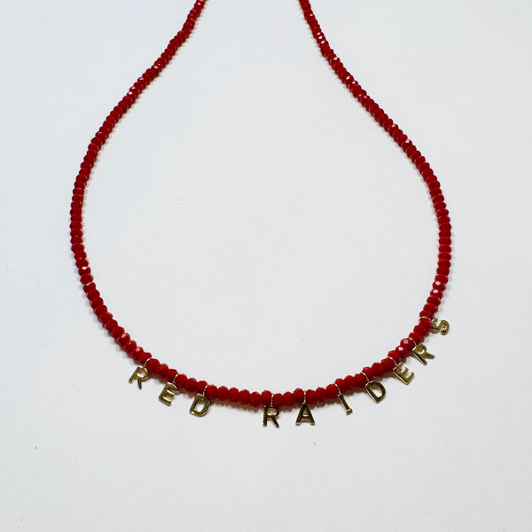 gameday letter necklace