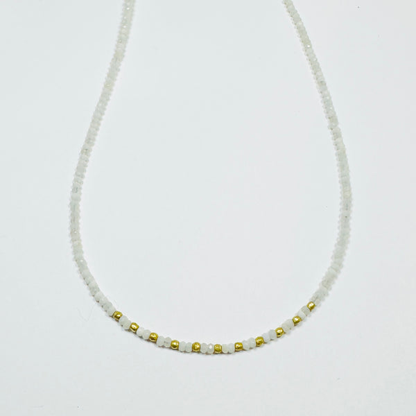 delicate gold nugget necklace