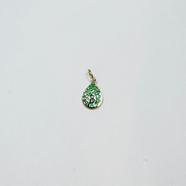 confetti teardrop pendant