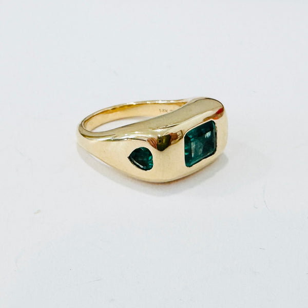 emerald dome ring
