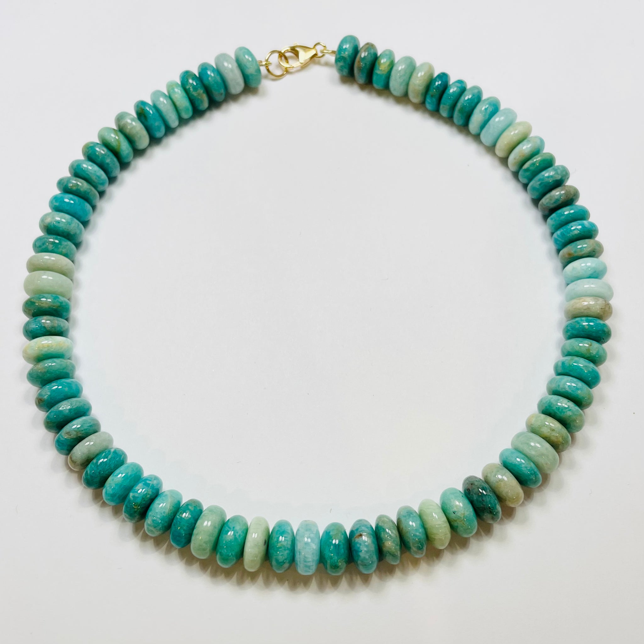 marbled amazonite candy necklace