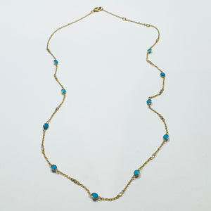 turquoise by the yard necklace