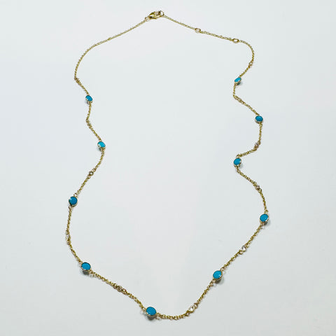 turquoise by the yard necklace