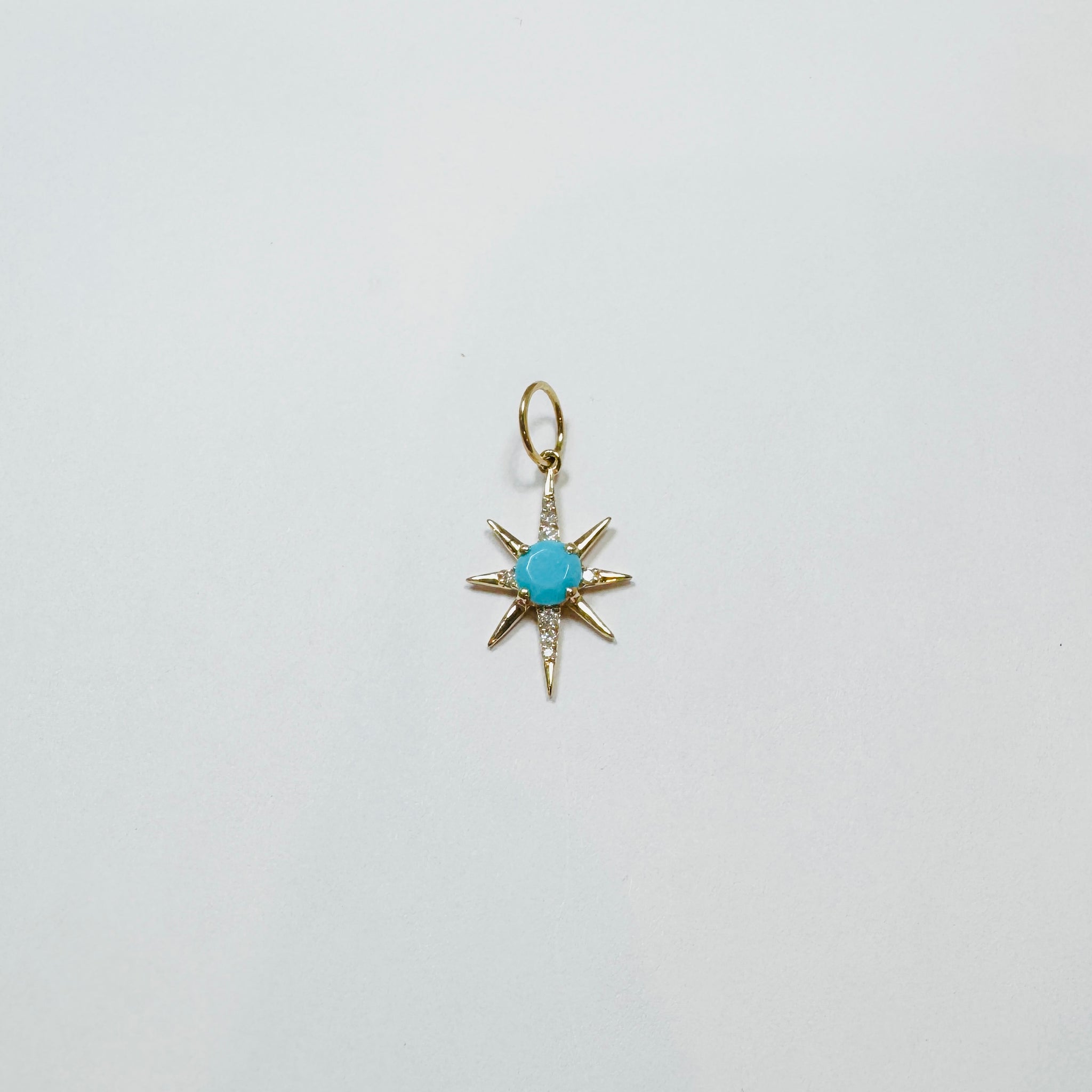 turquoise starburst pendant