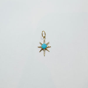 turquoise starburst pendant