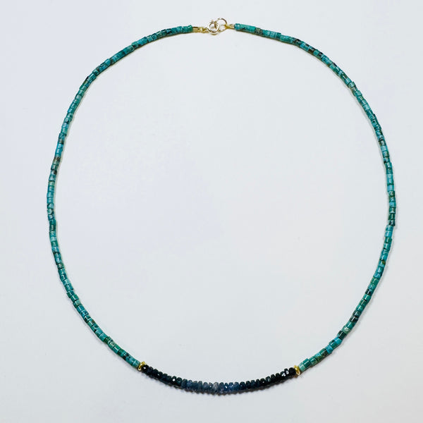 two tone delicate necklace