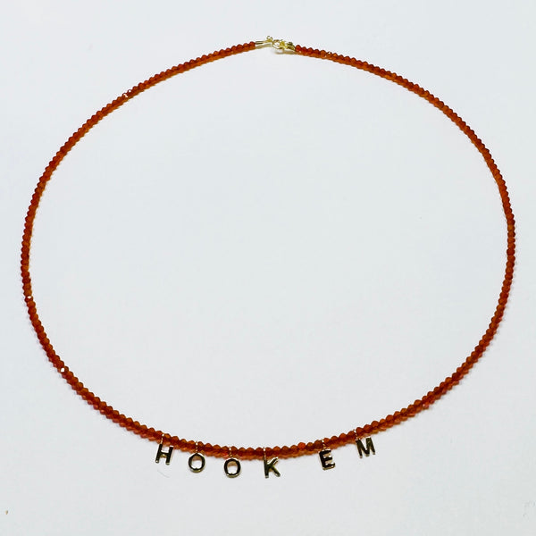 gameday letter necklace