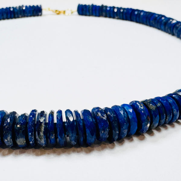 lapis necklace with spacers