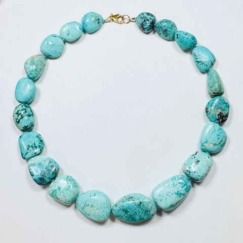 fox turquoise statement necklace