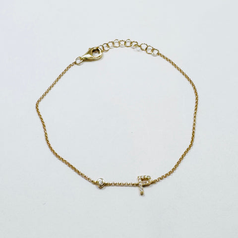 initial letter bracelet