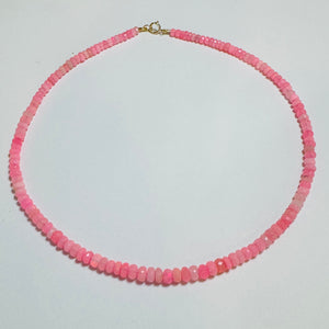 pink ice opal candy necklace