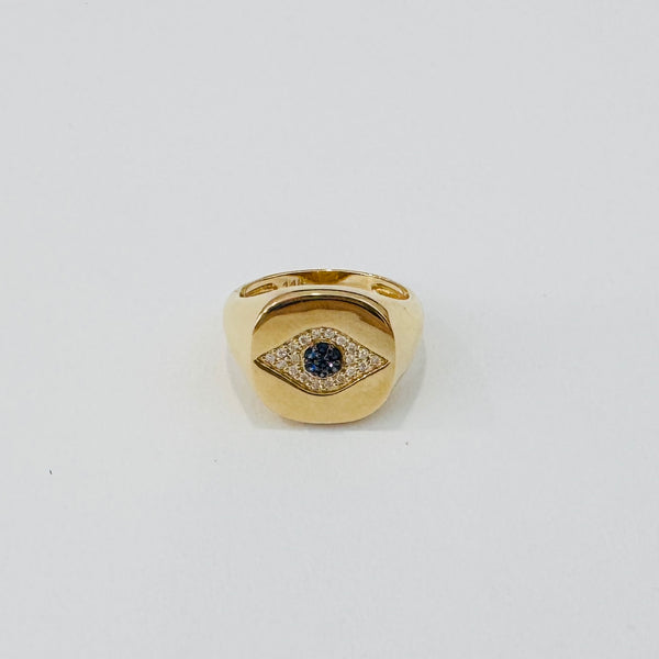 evil eye pinky ring