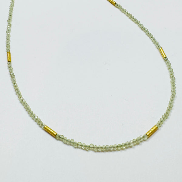 delicate five bar necklace