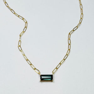 green tourmaline necklace