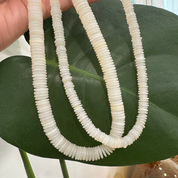 Coconut moonstone candy necklace
