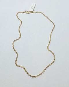 small rolo chain, 14 kt gold