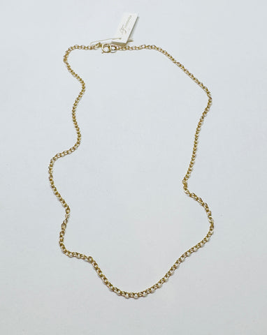 small rolo chain, 14 kt gold