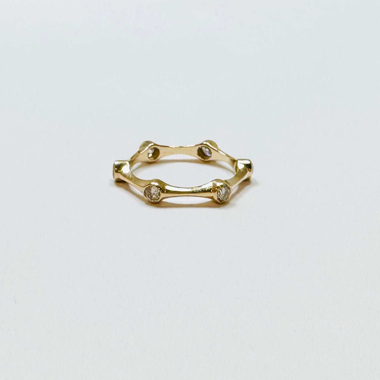 diamond bamboo ring