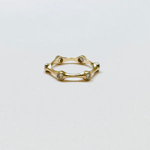 diamond bamboo ring