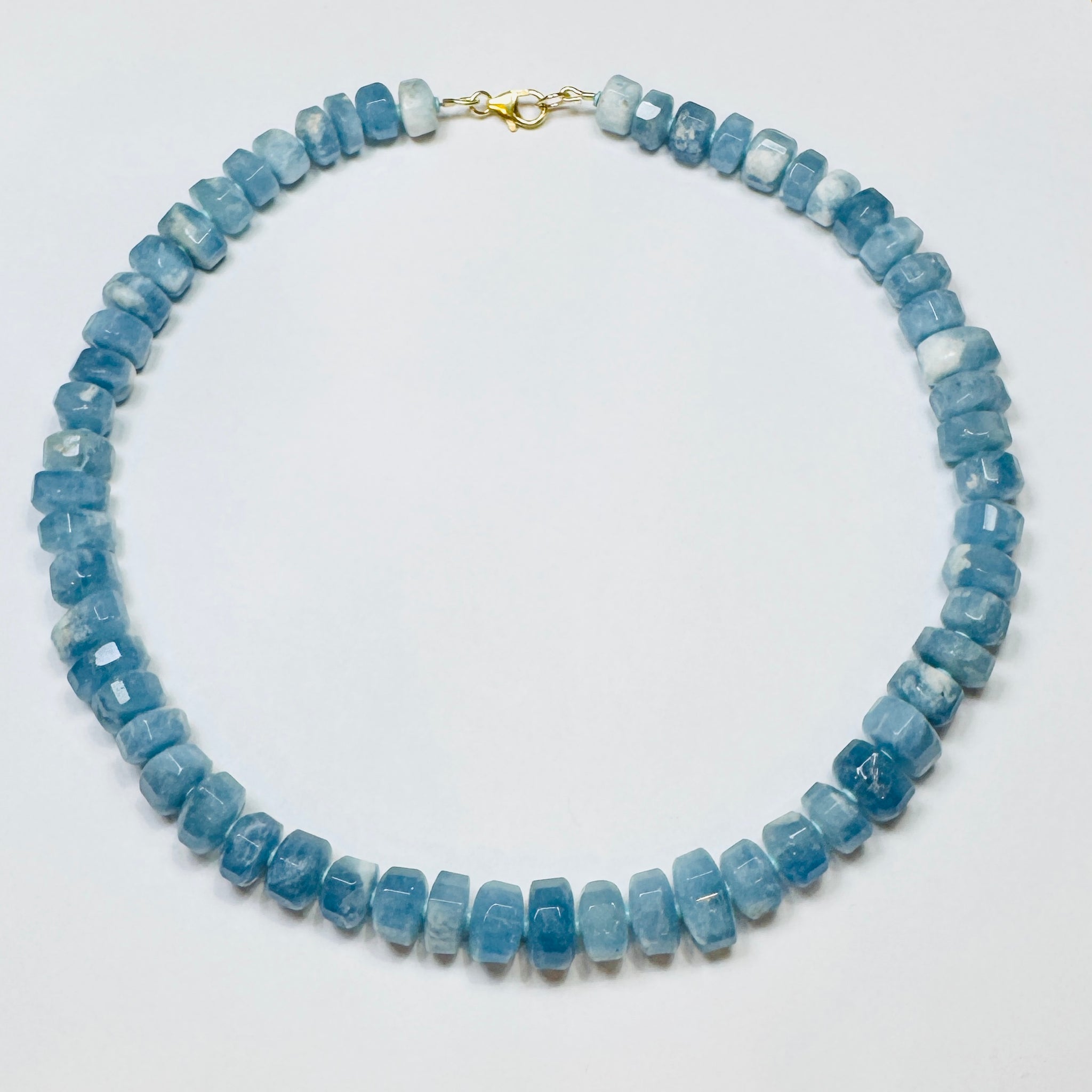 aquamarine statement necklace