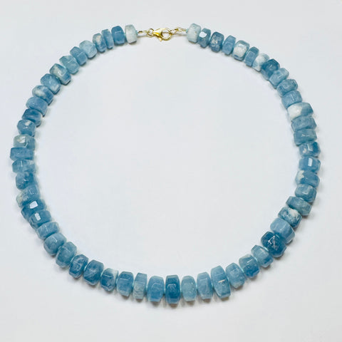 aquamarine statement necklace