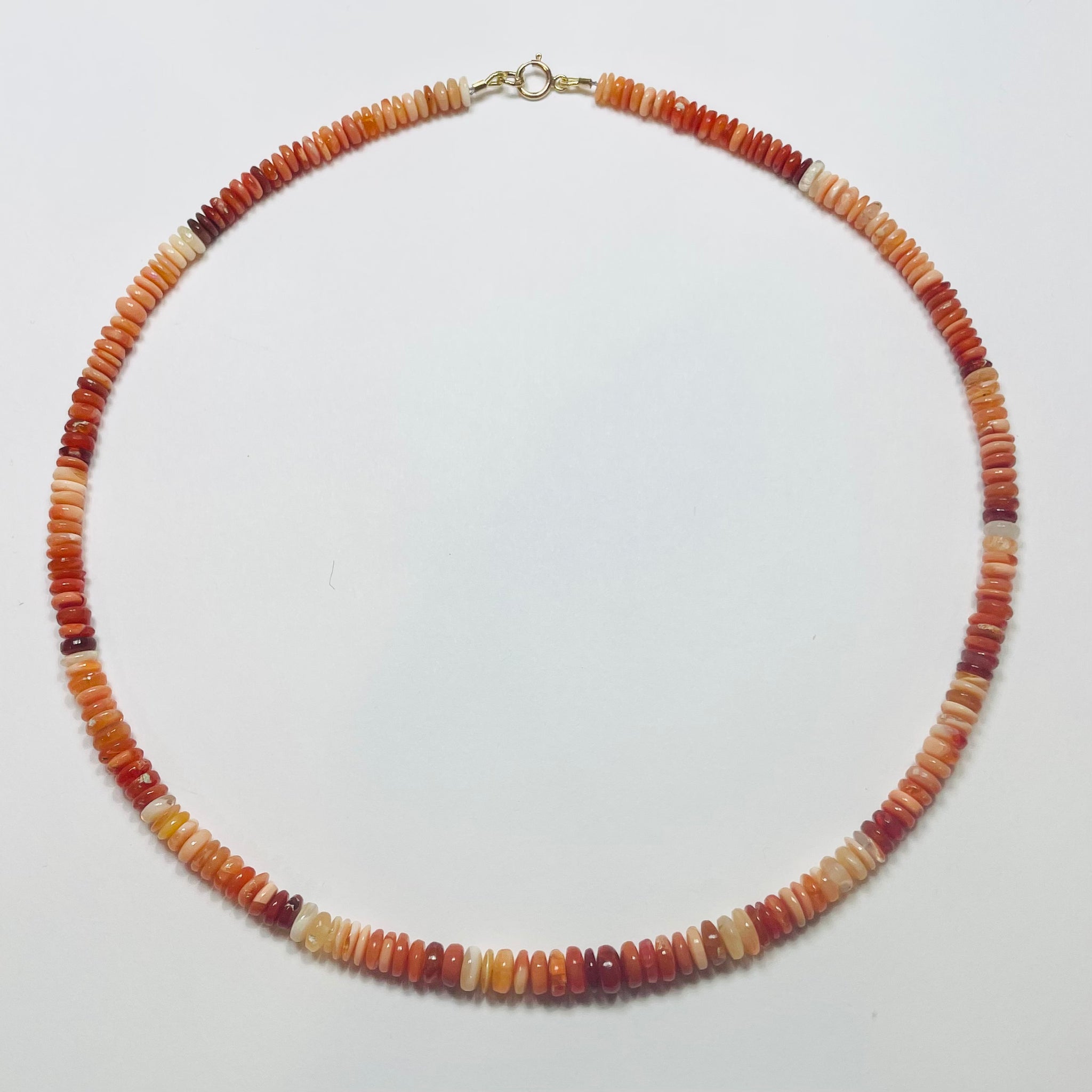 fire opal candy necklace