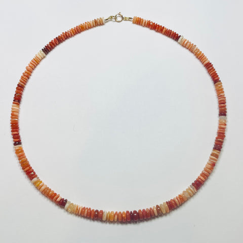 fire opal candy necklace