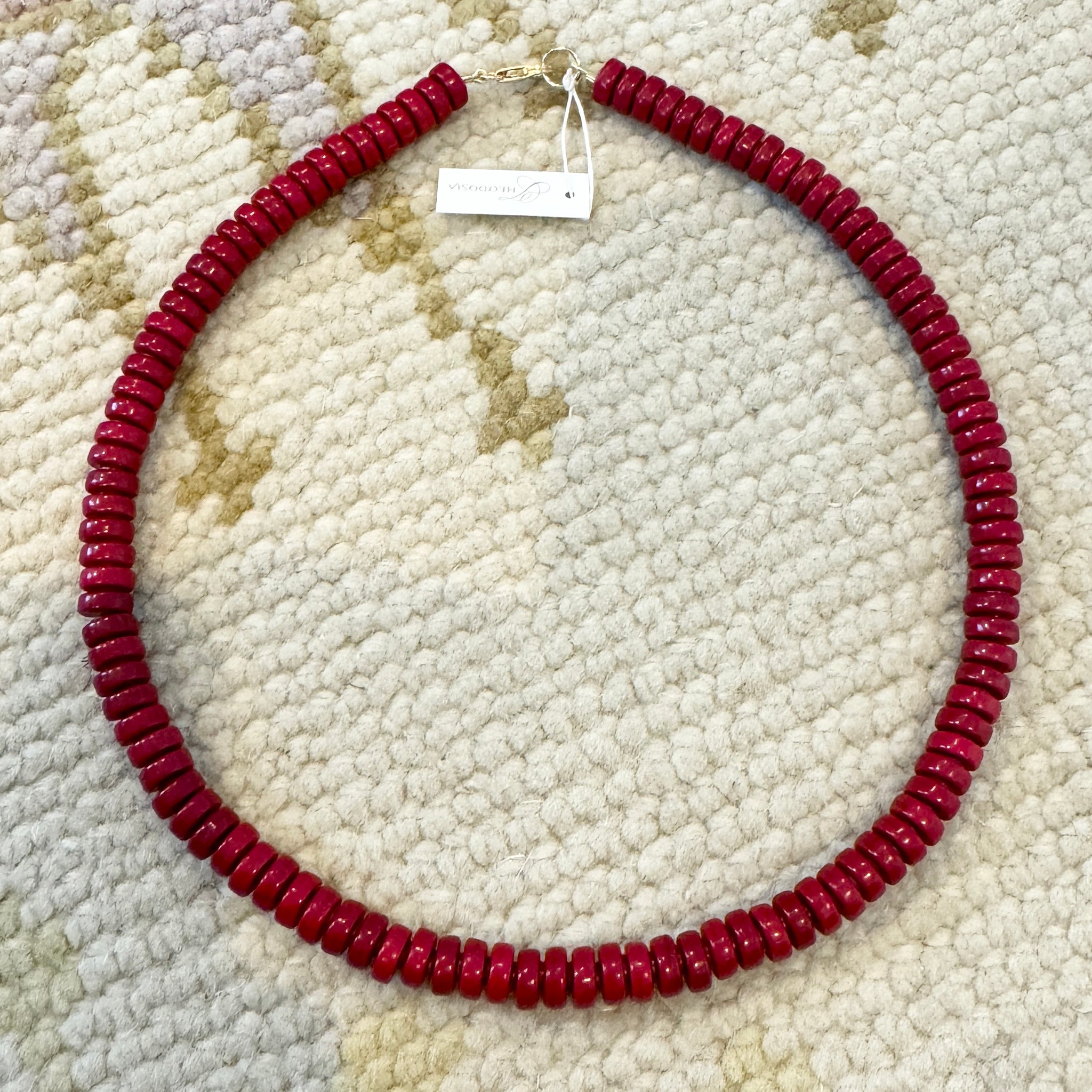 cherry red barrel candy necklace