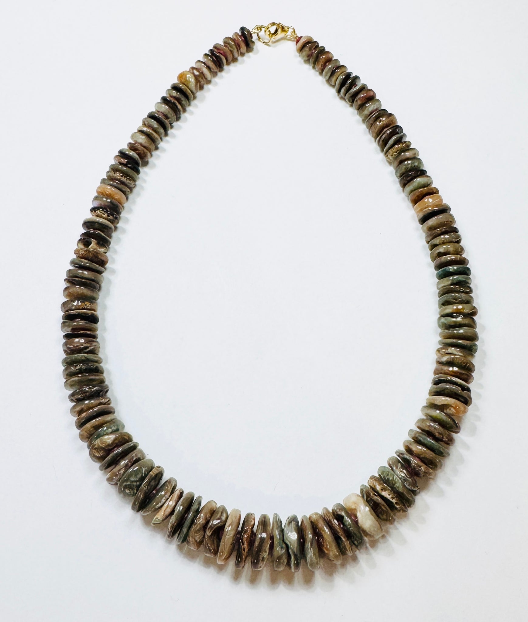 abalone shell statement necklace