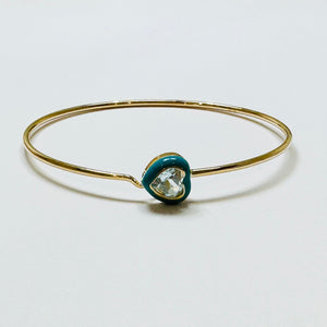 topaz heart bangle