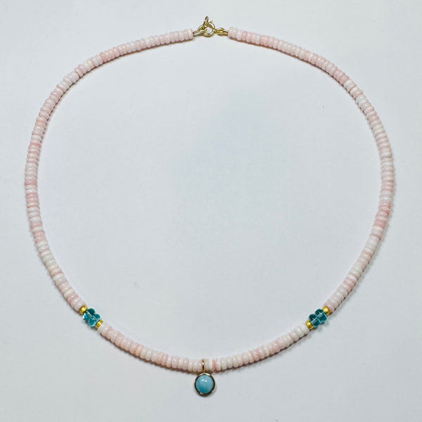 bezel gemstone necklace