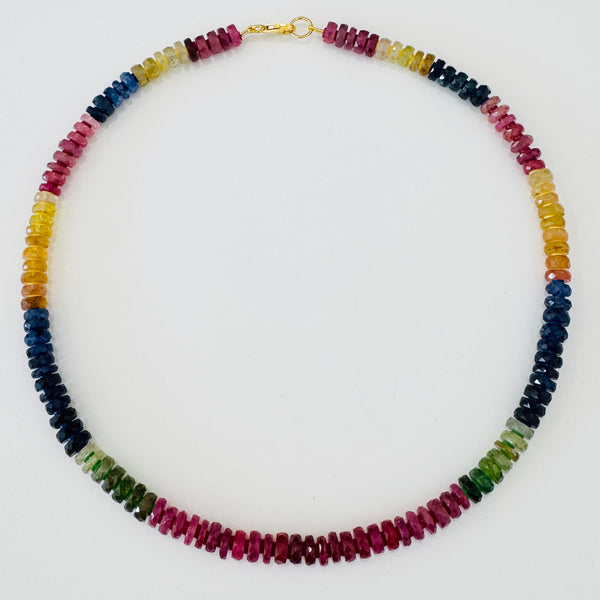 Sri Lanka sapphire necklace