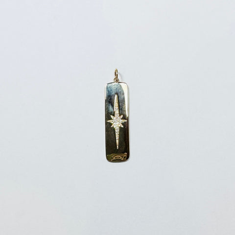 starburst dog tag pendant