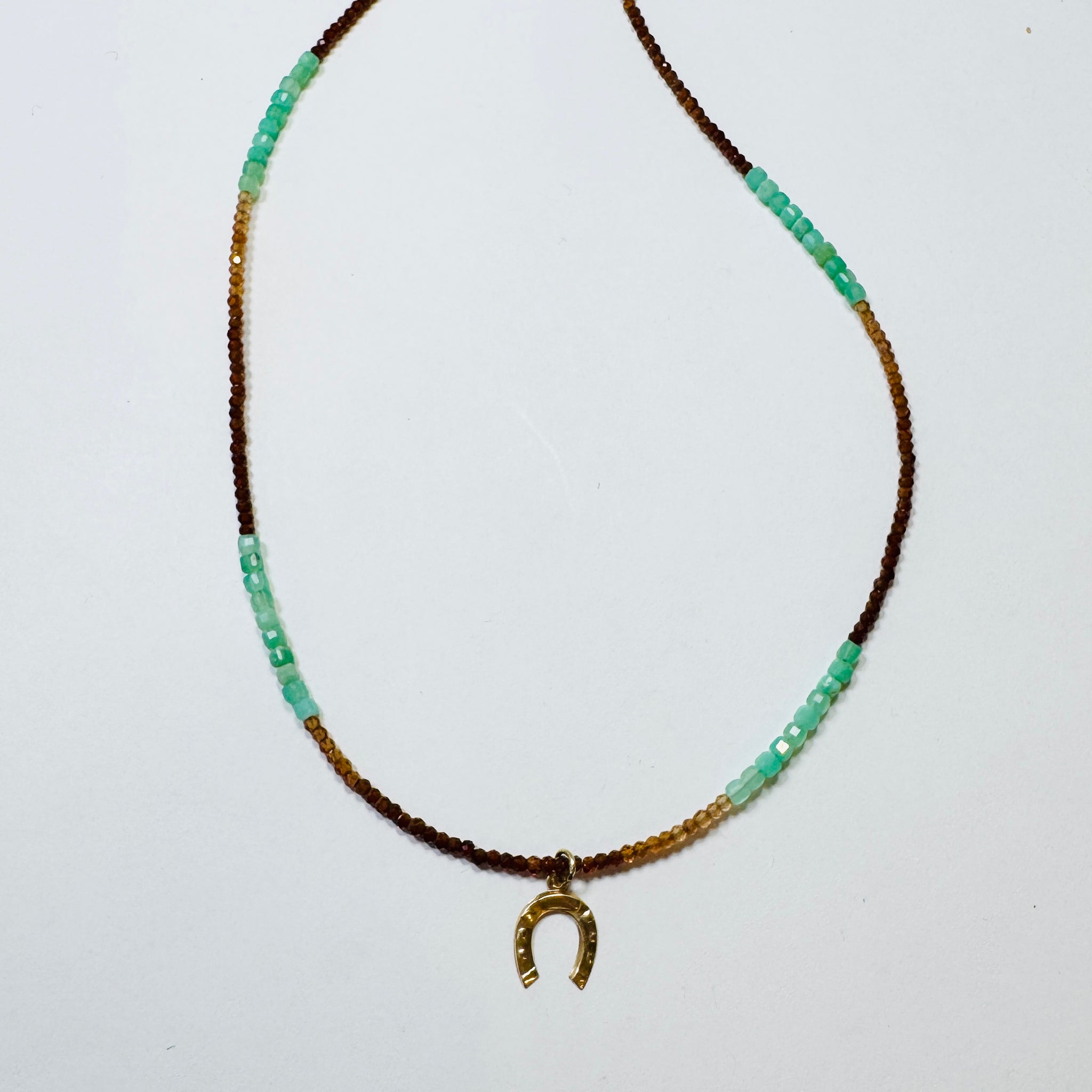 delicate horseshoe necklace