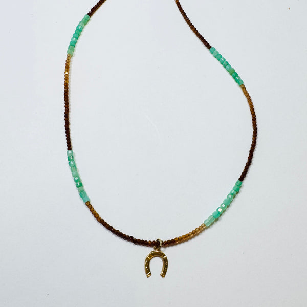 delicate horseshoe necklace