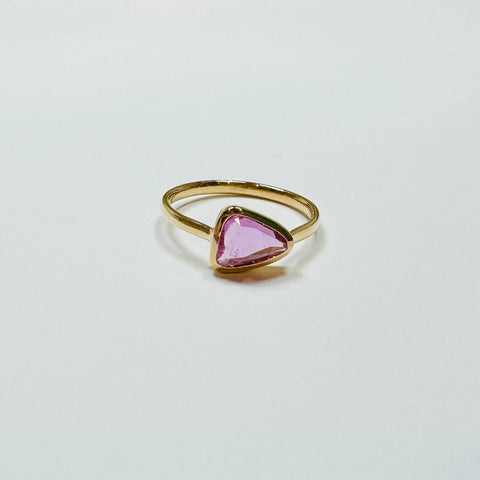 pink sapphire ring