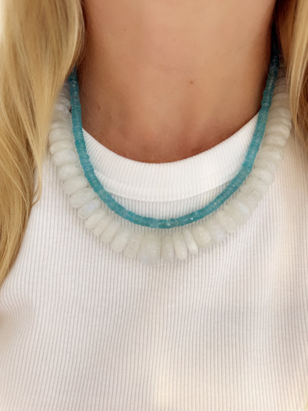 moonstone statement necklace