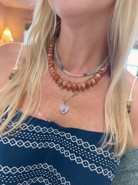 sunstone candy necklace