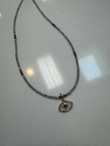Ruby clover necklace