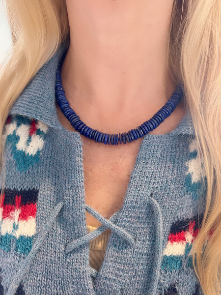 faceted lapis with spacers