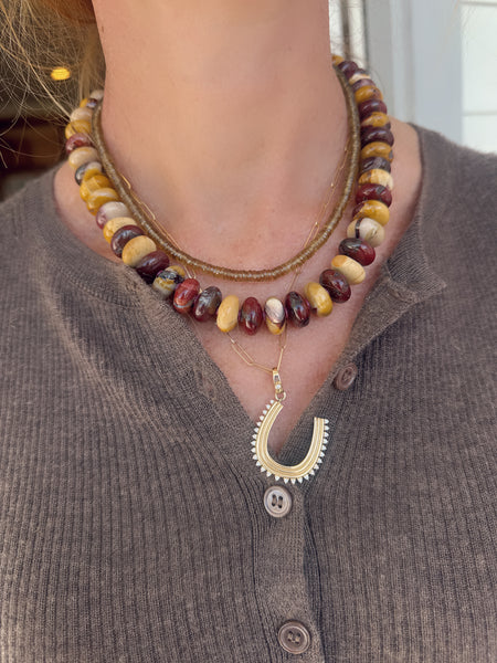 mookaite jasper statement necklace